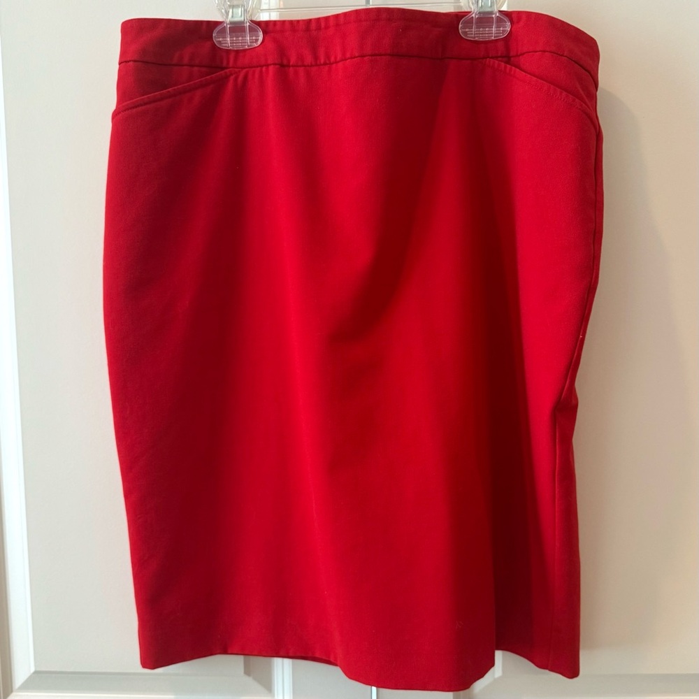Candy Apple Red Pencil Skirt